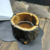 Resin Inlaid Wood Log Ashtray – Suitable for Indoor and Outdoor Use2