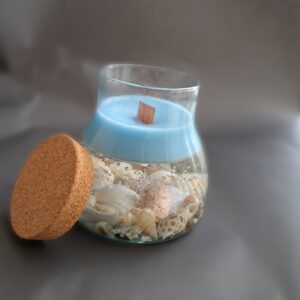 Свеча в стекле «Морской бриз» (подарочная)