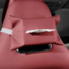 Stylish Leather Car Tissue Holder – Suitable for Backseat, Easy Access on the Go (3)