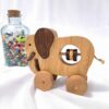 Wooden Elephant Baby Rattle – Natural, Safe & Eco-Friendly Toy (3)