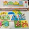 Wooden Montessori 5-Column Shape Sorting Puzzle – Enhance Fine Motor Skills2