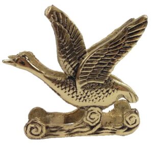 Латунный держатель для салфеток с фигуркой птицы — Золотой
