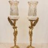 Bronze Candle Holder, Angel Design with Square Base (1)