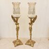 Bronze Candle Holder, Angel Design with Square Base (2)