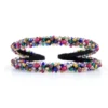 Colorful Double Beaded Hairband – Bold & Beautiful (1)