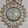 Elegant Brass Wall Clock with Large 28cm Dial and Gem Accents for a Touch of Vintage Charm (2)