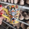 Enamel Glazed Pottery Mug – Unique Handmade Mug for Tea or Coffee (4)