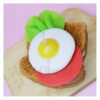 Handmade Candle Shaped Like Toast with Fried Egg and Lettuce (2)