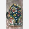 Handmade Minakari Mug – Artisan Pottery Coffee Cup, Suitable for Kitchenware in Green (5)