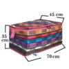 Jajim Design Multi-Purpose Cloth Box Plaid Pattern (2)