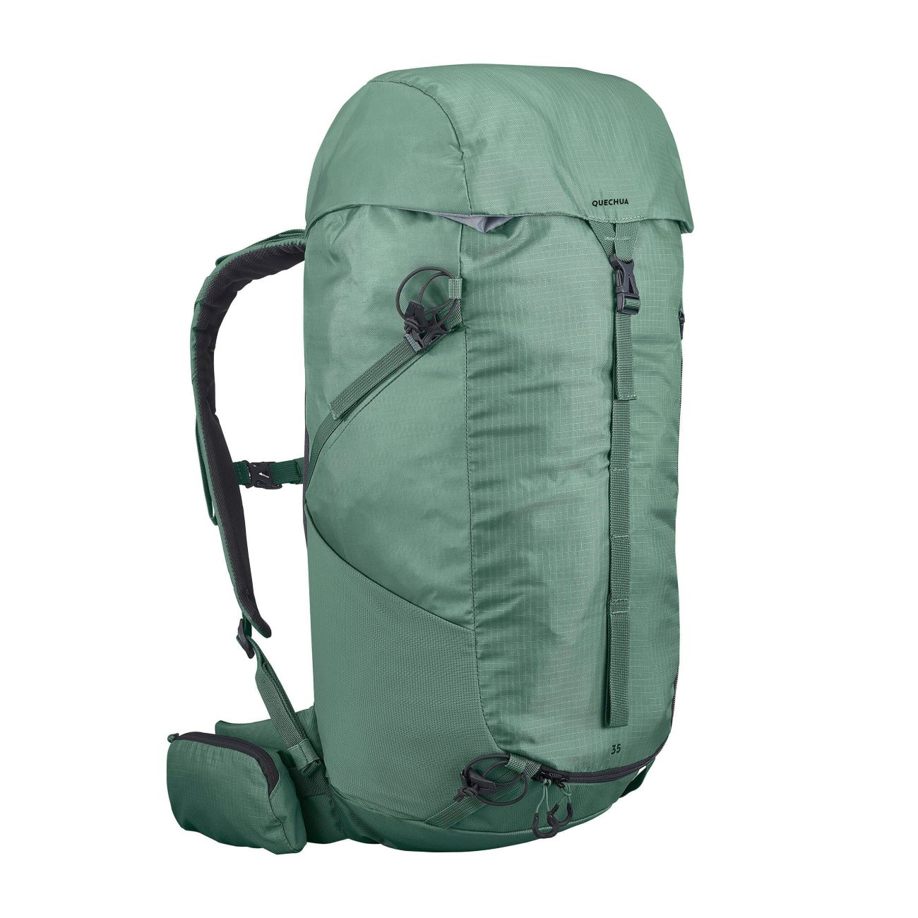 Туристический рюкзак Quechua MH100L (35 литров, Зелёный)