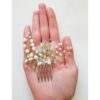 Timeless Touch Hair Comb, Chrystal & Beaded Design - 2 Pcs (1)