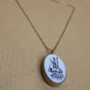 Two-Sided Brass Resin Necklace – Hasbi Allah & Bismillah Suitable for Women (2)