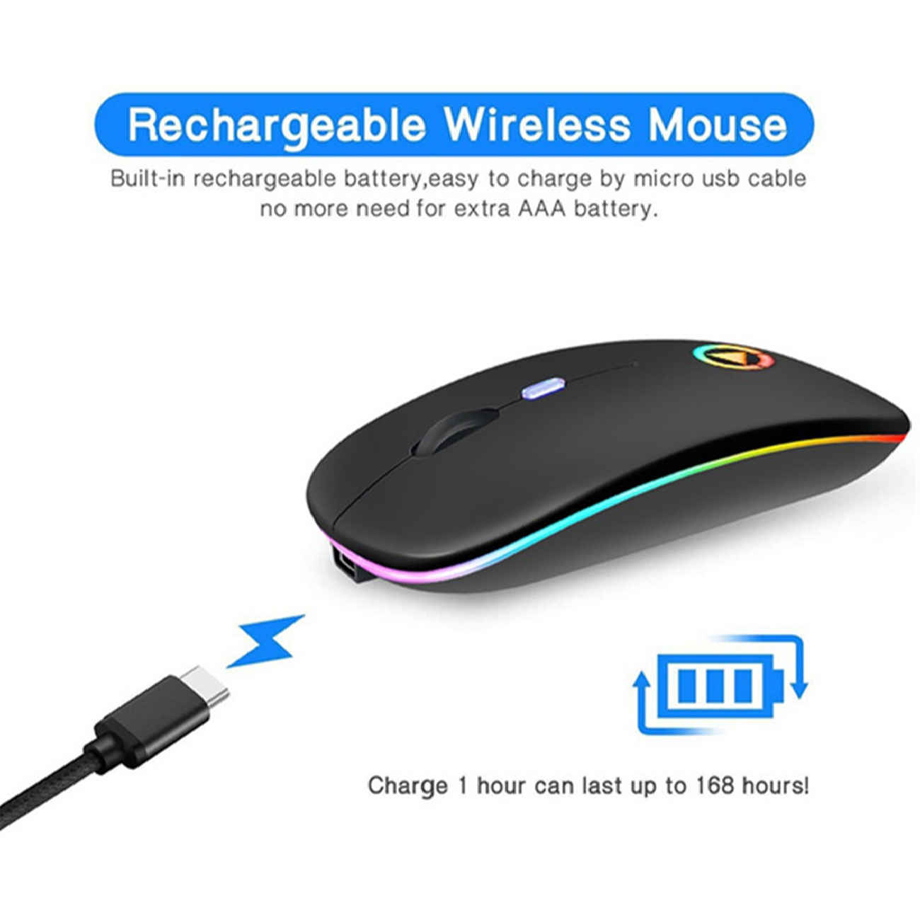 Беспроводная игровая мышь Logitech (RGB-подсветка)