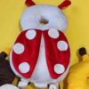 Baby Head Protector – Backpack Style Infant Head Cushion with Ladybug Design (1)