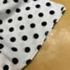 Elegant Mini Scarf – White Base with Black Modern & Beautiful (3)