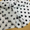 Elegant Mini Scarf – White Base with Black Modern & Beautiful (4)
