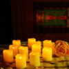LED Flameless Candle - Battery Powered, Flame-Free and Mess-Free – Elegant Ambient Decor(x12) (1)