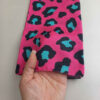 Leopard Print Mini Scarf – Pink, Blue & White – Design for Stylish Looks (1)