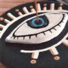 Minimalist Evil Eye Incense Holder – Aesthetic & Energetic Balance in Black (3)