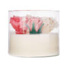 Pure White Candle with Delicate Flower Details – Serenity and Style (4)