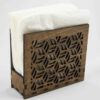 Rustic Wooden Tissue Holder – Suitable for Home Decor with Geometric Design (3)